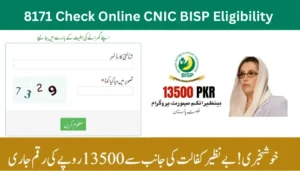 8171 Check Online CNIC BISP Eligibility